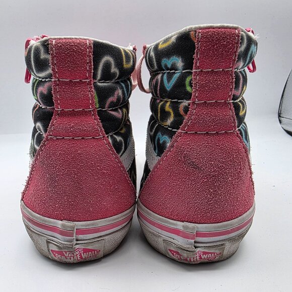 Vans Sk8 Hi Reissue Girls Size 3 Pink Side Zip Sneakers School Casual Outdoors - Picture 5 of 13